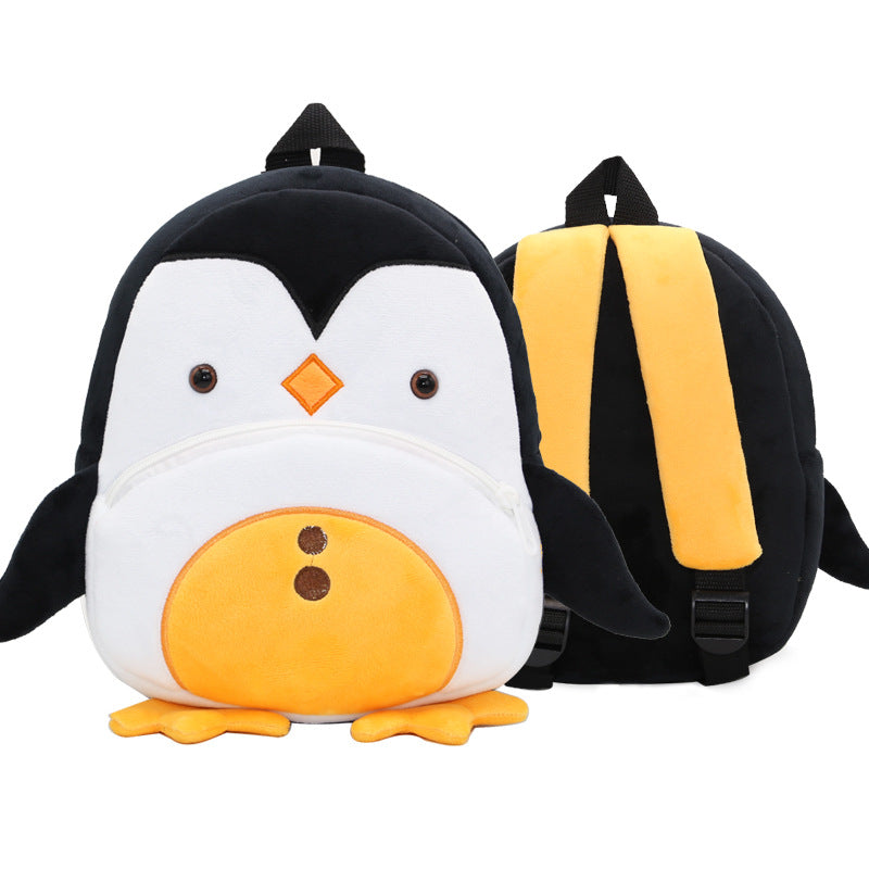 Cute Cartoon Animal Children's Backpack Stall Supply Backpack Kindergarten Plush Backpack Children's Bag Orderable Printing