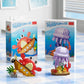 Children's Day Gift Compatible Lego Marine Animals Shark Clownfish Cartoon Doll Assembled Building Blocks Toy