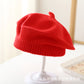 Spring and Autumn Korean Style Baby Boy and Girl Candy Color All-match Knitted Beret Children's Western Style Casual Wool Hat Paintler Hat