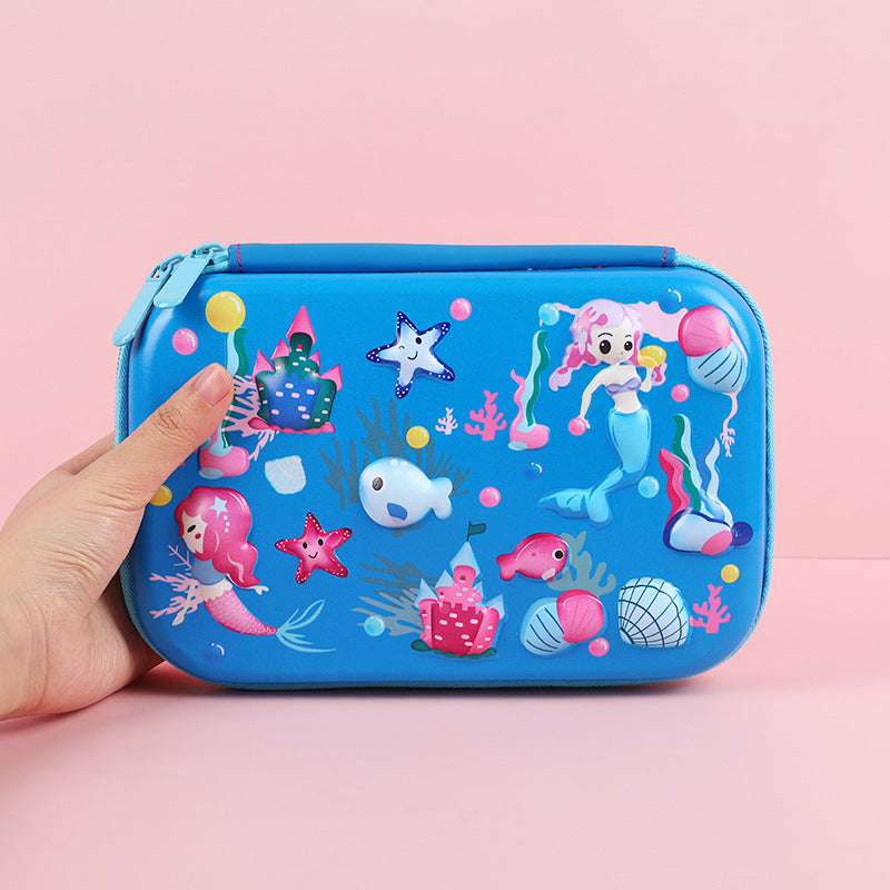 Eva Pencil Box 3D Stereo Large-Capacity Kidsren's Pencil Bag Multi-Functional Student Stationery Popular Pencil Box Waterproof