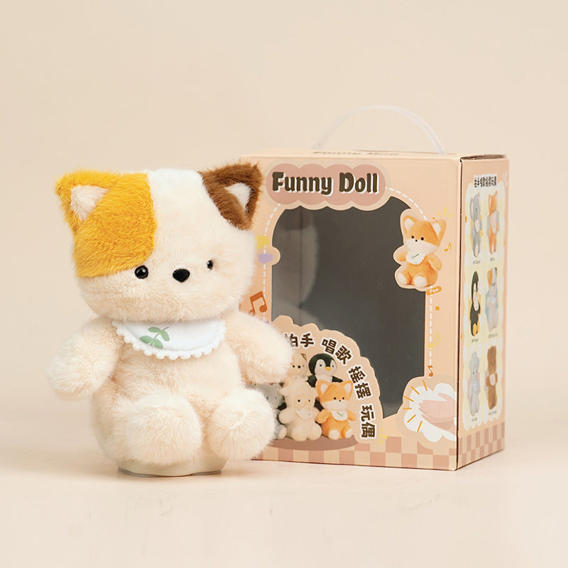 Moving Clapping Plush Doll Recording Baby Elephant Birthday Electric Doll Accompanying Toy Children's Girlfriend Gift