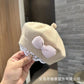 Spring and Autumn Korean Style Baby Boy and Girl Candy Color All-match Knitted Beret Children's Western Style Casual Wool Hat Paintler Hat