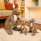 Cute Australian kangaroo plush toy mother and child kangaroo doll simulation animal doll parent-child doll birthday gift