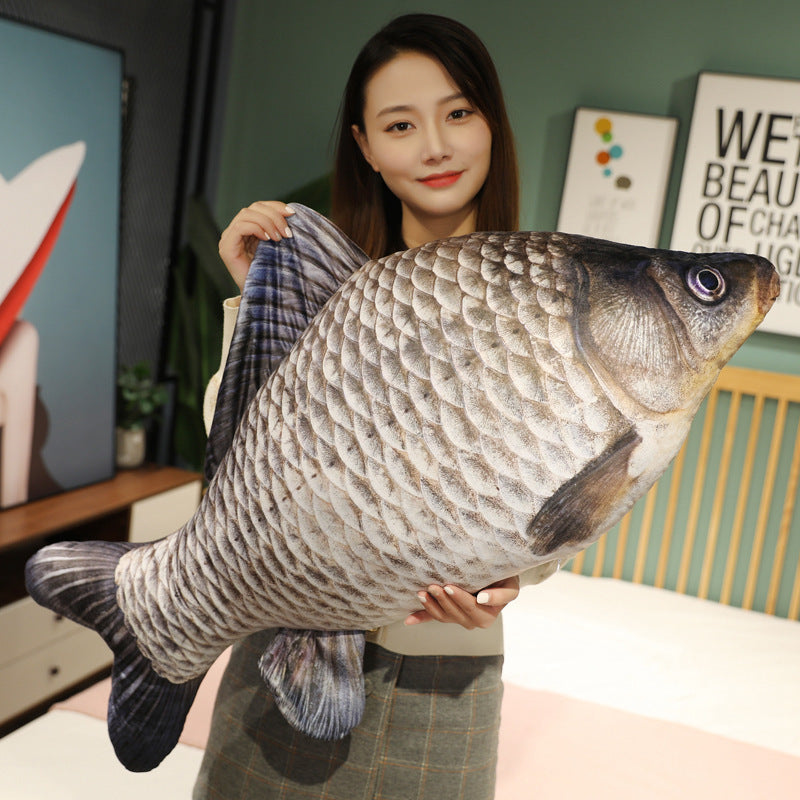 Imitation fish pillow plush toy carp doll doll crucian carp spoof pillow tilapia sleeping leg pillow