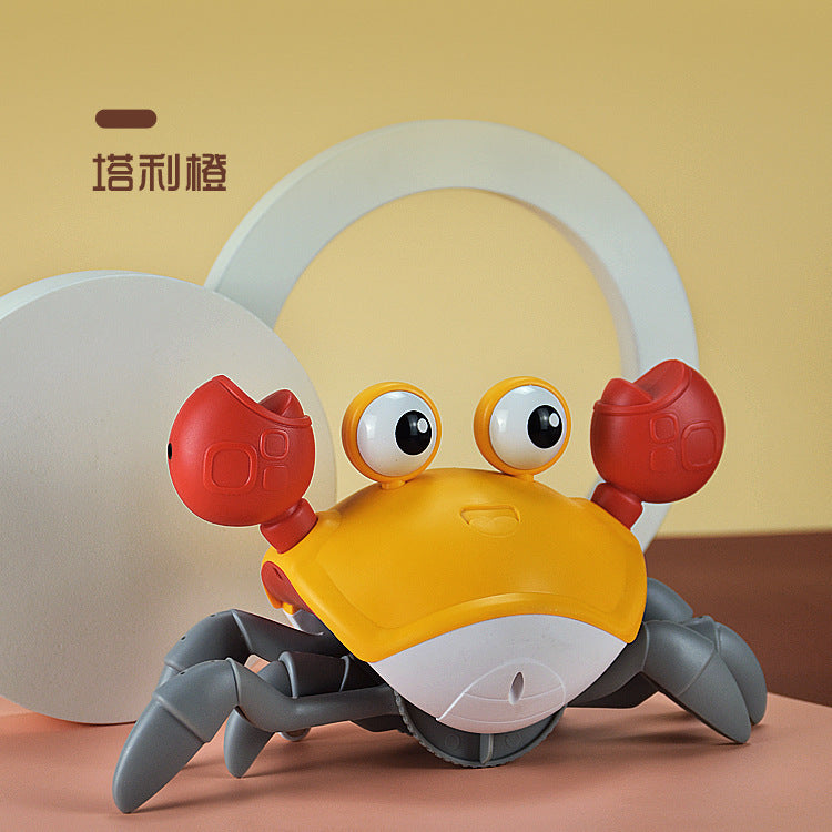 Cross-border Children's Induction Electric Crab Baby Charging Luminous Music Crawling Escape Escape Obstacle Crab Toy