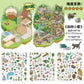Infeel.Me Landscaping Stickers My Little House Series Miniature Three-Dimensional No-Cut Scene Handbook Quiet Book
