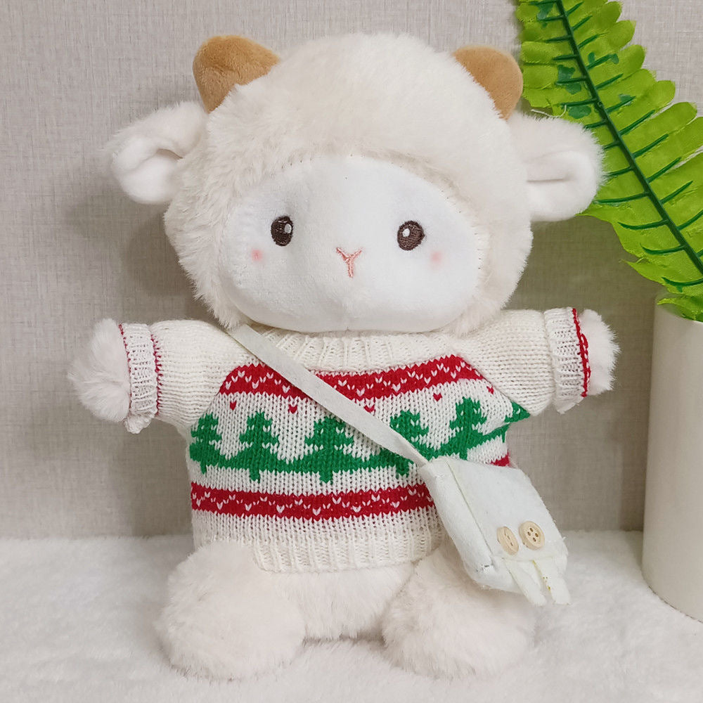 Internet Celebrity Poko Plush Toy Cartoon Belle Sheep Doll Dressed up as a Little Sheep, a Gift for Girls