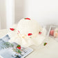 Summer Children's Sunscreen Hat Girls Baby Cute Sun Hat Strawberry Mesh Straw Hat Big Brim Beach Sun Hat