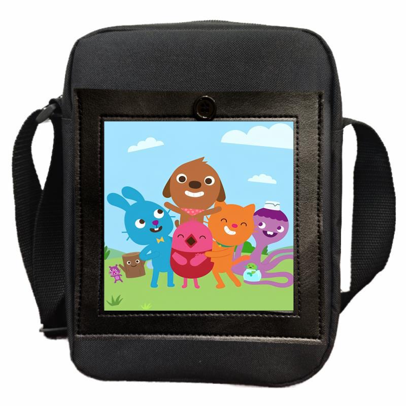 Sago Mini Friends Student Shoulder Bag Men's and Women's Youth Messenger Bag DIY Customized Handheld