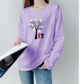 Out to wear nursing clothes spring and autumn clothes nursing maternity clothes moon clothes long sleeve outer home clothes loose T-shirt autumn