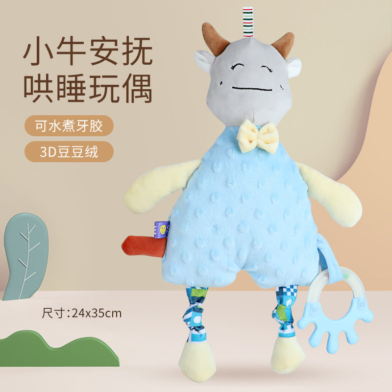 Baby Washable Sleeping Doll Baby Soothing Towel Doll with Teeth Gum Locomable Toy for Boys and Girls