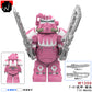 Flame X-01 Mecha Third-Party Radiation Warrior Building Block Figure Cross-Border Goods Bagged for Boys Compatible with Lego