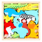Cross-Border Children's Wooden Three-Dimensional Hexagonal Puzzle Animal Transportation Puzzle Building Blocks Early Education Educational Toys