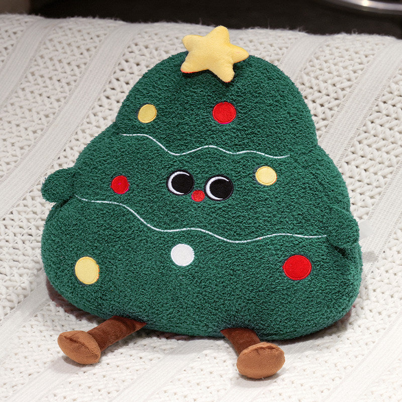 Creative Christmas Tree Pillow Cute Plush Toy Doll Living Room Sofa Cushion Ornaments Wholesale Christmas Gifts