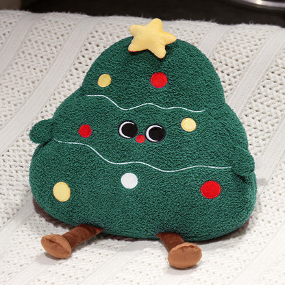 Creative Christmas Tree Pillow Cute Plush Toy Doll Living Room Sofa Cushion Ornaments Wholesale Christmas Gifts