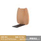 Japanese Style Simple Wooden Book Stand Creative Black Walnut Wood Thickened Bookshelf Bookend Student's Solid Wood Bookend Logo