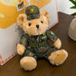 Police Bear Doll Traffic Police Bear Doll Uniform Fire Suit Teddy Bear Plush Toy Internet Red Bear Doll