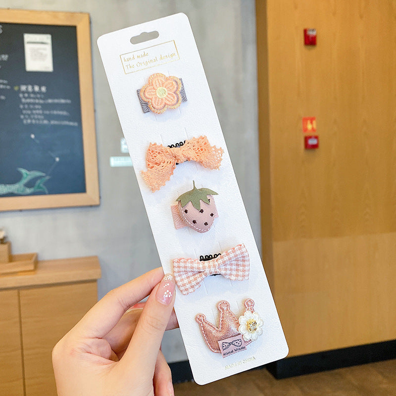 Cute baby lanugo hair small hairpin baby girl does not hurt hair hair clip baby hair small hair clip children's headdress
