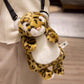 Simulation Tiger Giant Panda Crossbody Bag Shoulder Bag Red Panda Sloth Plush Toy Backpack Zoo Toy