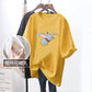 Nursing Top Summer mid-length short-sleeved T-shirt loose postpartum hot mom slimming nursing bottoming shirt