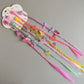 New Children's Colorful Clamp Small Braid Six-color Mixed Butterfly Love Five-pointed Star Wig Braid Performance Dirty Braids