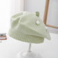 Spring and Autumn Korean Style Baby Boy and Girl Candy Color All-match Knitted Beret Children's Western Style Casual Wool Hat Paintler Hat