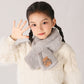 Children's Christmas Autumn and Winter Scarf Plush Warm Cute Cartoon Red New Year Festival Imitation Rabbit Fur Parent-Child Scarf