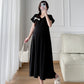 Pregnant Women's Summer Fashion Design Feeling Temperament Waist Slimming Belly Covering Pregnant Women's dress New Korean Style Pregnant Women's Dress