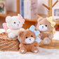 Bow Bear Doll Pendant Keychain Backpack Small Doll Jewelry Plush Toy Wholesale Girl Doll