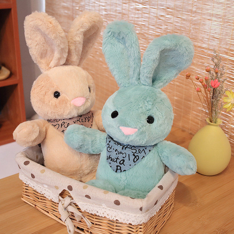 Short Plush Scarf Rabbit Doll Pillow Cloth Doll Wedding Gift Bag Ferrule Stall Night Market Push Gift