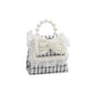 Cross-border new cotton and linen pearl portable children's messenger bag kindergarten children DIY naked bag manufacturers wholesale