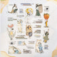 Duoduo's Big World Character Pet Die-Cut Stickers Healing Girl Large Size Basic Material Stickers for Journals