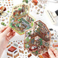 Infeel.Me Landscaping Stickers My Little House Series Miniature Three-Dimensional No-Cut Scene Handbook Quiet Book