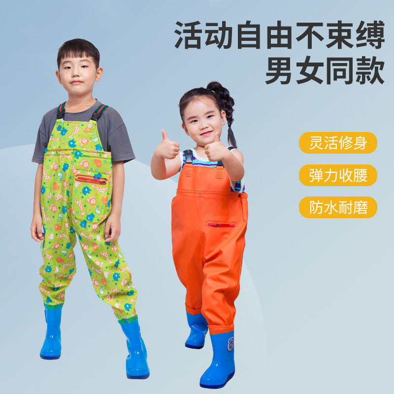 Children play water clothes play sand play water artifact children's water pants beach toys kindergarten toys waterproof anti-dirty clothes