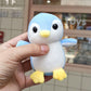 Creative cartoon four-sided bullet Penguin plush pendant cute animal doll bag car key chain pendant wholesale