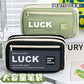 Flip-Top Pencil Case Ins Style High School Student New Style Pencil Case for Girls Male Large Capacity Stain-Resistant Simple Stationery Box