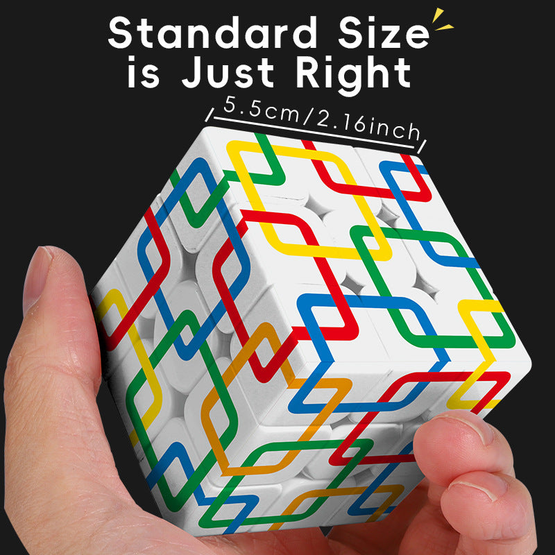 Cross-Border Uv Printed Personalized 3X3 Cube Square Network 3X3 Arrow 3X3 Tic-Tac-Toe Cube Wholesale