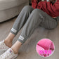 Pregnant Women's Pants Pregnant Women's Autumn and Winter Wear Korean Style fleece-lined Thickened Abdominal Pants Leggings Loose Harlan Pants Pregnant Women's Pants