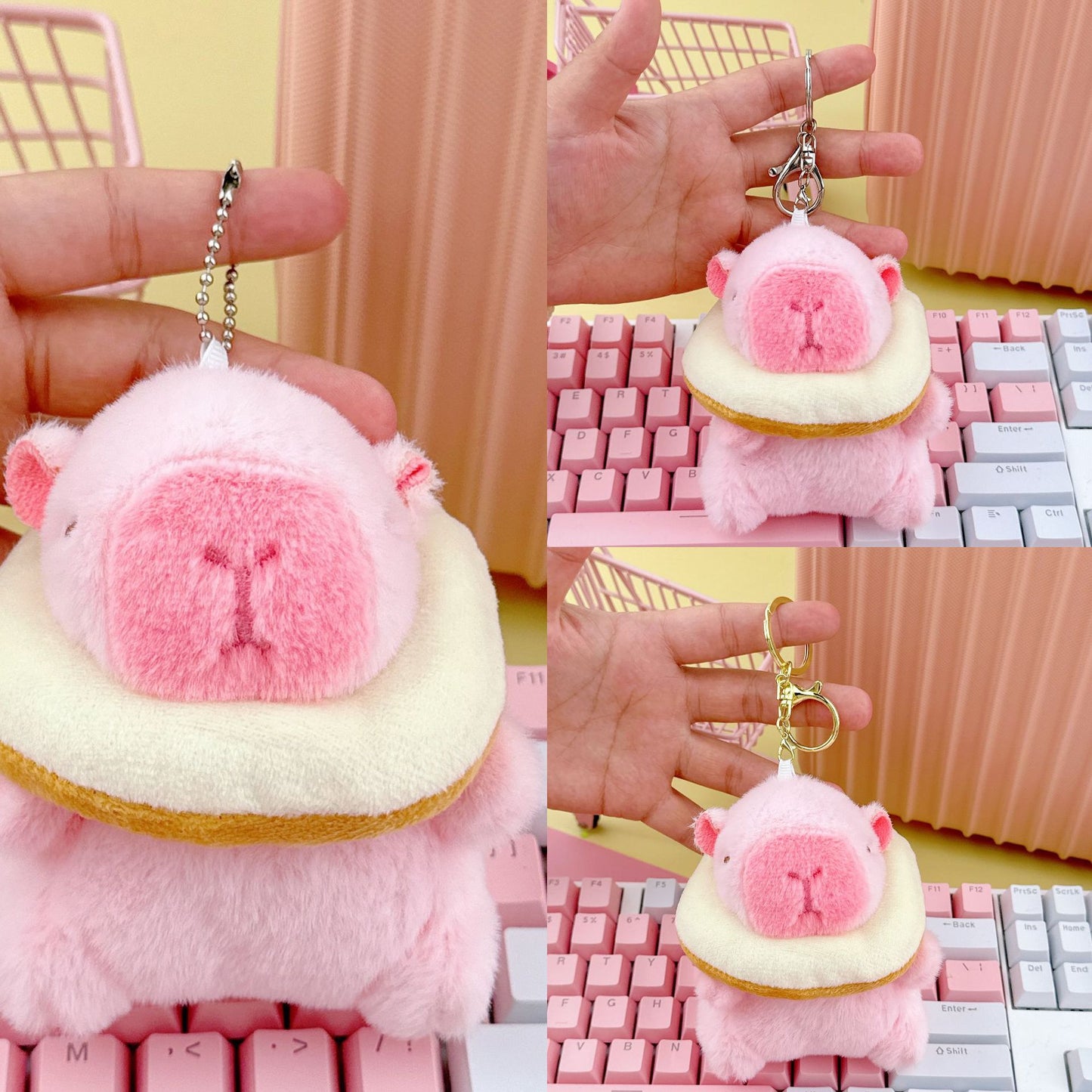 Cross-Border Capybara Mascot Backpack Small Pendant Keychain Chinese Style Zodiac Pendant Couple Ugly Doll