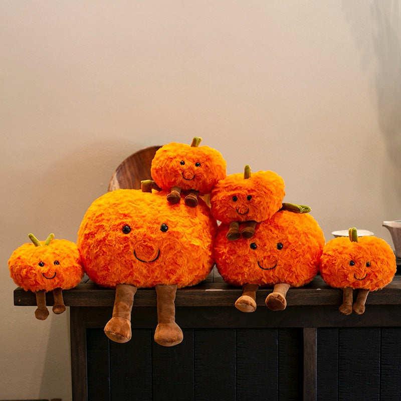 Vegetable and Fruit Plush Toys, Good Luck Persimmon Catching Machine Dolls, Wedding Throwing Dolls, Manufacturer Wholesale Ornaments