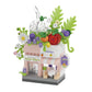 Compatible with Lego City Architecture Street View Hamburg Coffee Flower Shop Small Shop Building Blocks Children's Educational Toys Gifts
