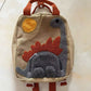 2024 New Children's Kindergarten Cartoon Boys and Girls Sun Long Neck Small Dinosaur Shoulder Flip Fruit Small Backpack