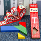Beech Wood Long T-Shaped Puzzle Tangram Educational Toy Teaching Aids for Adults, Primary School Students and Kidsren's Intellectual Puzzles