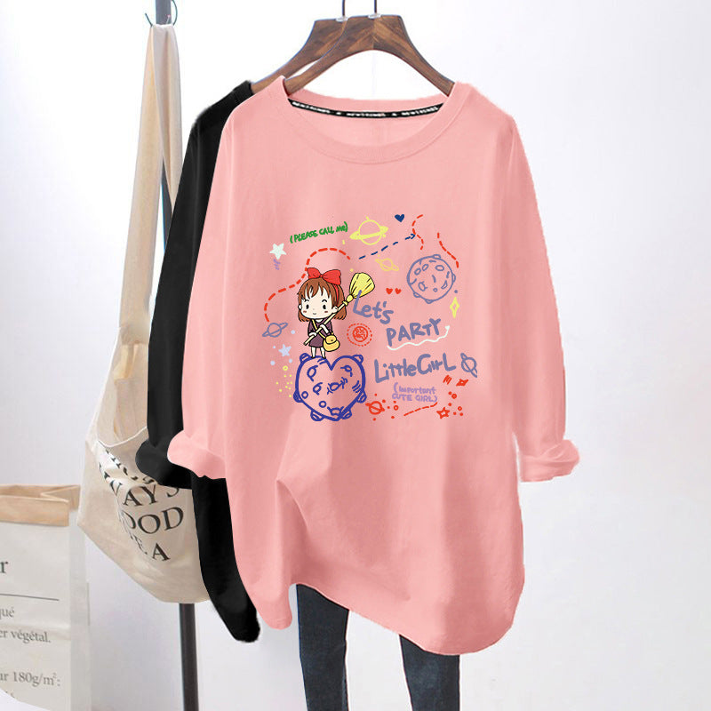 Breastfeeding Top Autumn Base Shirt Hot Mom's Out-of-the-way Breastfeeding Long-sleeved T-shirt for Spring and Autumn Postpartum Breastfeeding Clothes