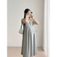 Pregnant Women's Summer Dress Korean Style dress 2025 New Summer Slim Black plus size Summer Maternity Dress A- Line Skirt