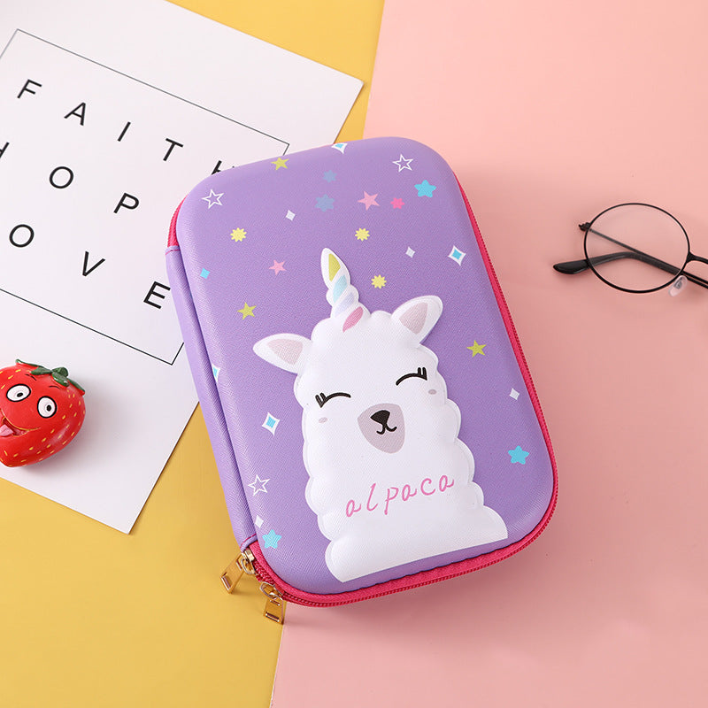 3D New Cute Eva Stationery Box Children's Multifunctional Large Capacity Pencil Bag Student Portable Square Pencil Box