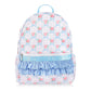 Cross-Border Cute Bow Floral Backpack Cute Pink Ruffle Decoration Large Capacity Portable Student Backpack