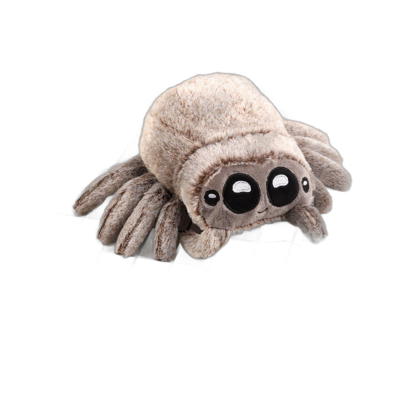 Cross-border simulation small spider doll Lucas spider black and white spider plush toy doll