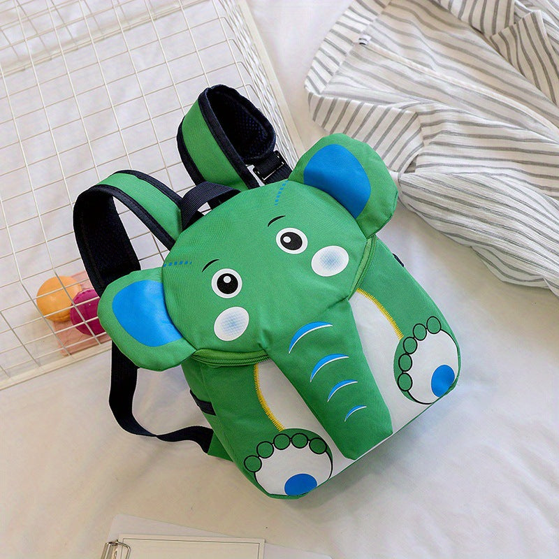 Cross-Border Cartoon Elephant Children's Schoolbag Cute Kindergarten Backpack Lightweight Contrasting Color Small Backpack for Boys and Girls Wholesale