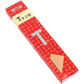Beech Wood Long T-Shaped Puzzle Tangram Educational Toy Teaching Aids for Adults, Primary School Students and Kidsren's Intellectual Puzzles